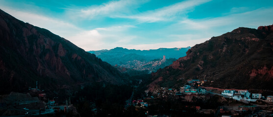 landscape of city of La Paz