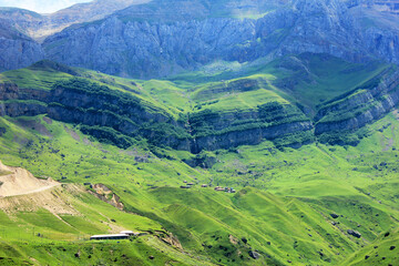 Beautiful green mountains. Shahdag