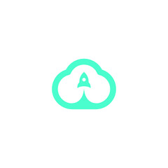 Rocket Cloud Logo Design