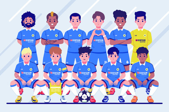 football team illustration