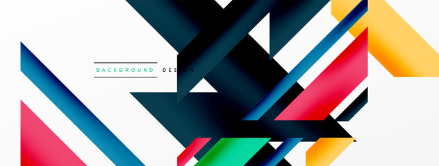 Dynamic lines background. Wallpaper for concept of AI technology, blockchain, communication, 5G, science, business and technology