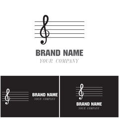 Obraz premium Music note Icon Vector illustration design