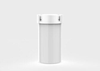 Packaging of tablets and pills isolated on white background. 3d illustration