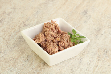 Canned tuna fish for salad