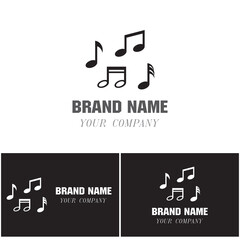 Music note Icon Vector illustration design