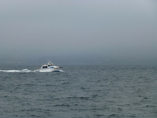Obraz premium boat on the sea
