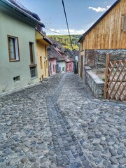 narrow street in old town