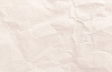 Crumpled paper texture background for various purposes. White wrinkled paper texture