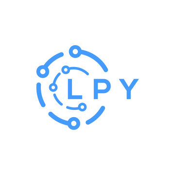 LPY technology letter logo design on white  background. LPY creative initials technology letter logo concept. LPY technology letter design.