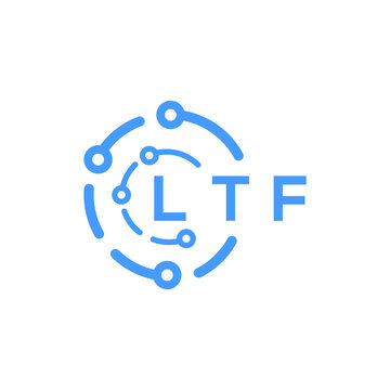 LTF technology letter logo design on white  background. LTF creative initials technology letter logo concept. LTF technology letter design.
