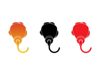  Firefighter Gas Mask Cartoon stock illustrations. Creative fighter Mask Logo. firefighter mask Vector Illustration
