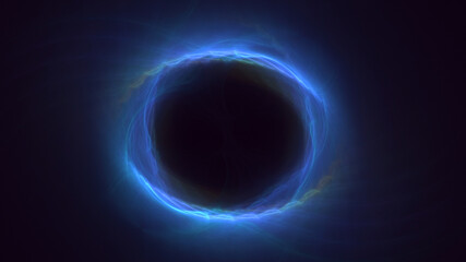 3D rendering abstract round light background