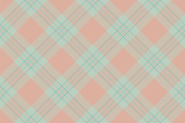 Tartan plaid background, diagonal check seamless pattern. Vector fabric texture for textile print, wrapping paper, gift card, wallpaper.