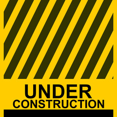 Under construction, Under in progress, sign vector