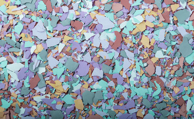 Colorful concrete chips for making terrazzo