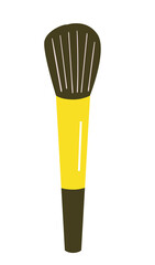 Cosmetics brush. Flat vector illustration. Make up