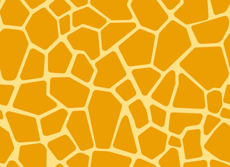 Giraffe skin in brown color seamless pattern. Animal Texture for background. 