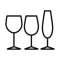 Icon Of Glasses Set