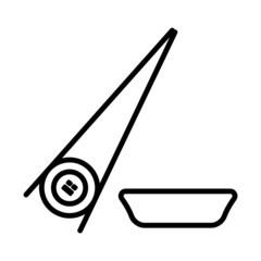 Icon Of Sushi With Sticks