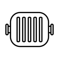 Icon Of Grill Pan