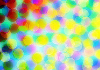 light bokeh rainbow colour with blurred background