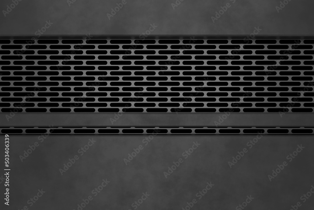 Sticker metal background. web banner background design. 3d rendering.