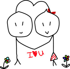 couple with heart