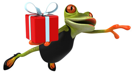 Fun frog - 3D Illustration