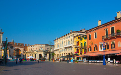 Fototapeta na wymiar Piazza Bra at the Opera di Verona