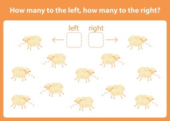 How muny to the left, how muny to the right