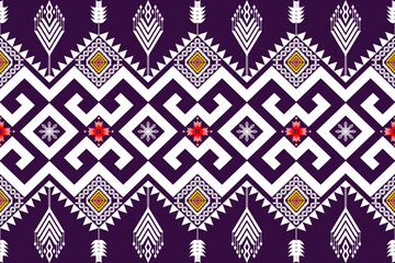 Fototapeta premium Geometric ethnic oriental traditional pattern.Figure tribal embroidery style.Design for background,wallpaper,clothing,wrapping,fabric,vector illustration