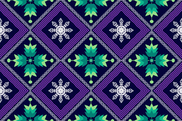 Geometric ethnic oriental traditional pattern.Figure tribal embroidery style.Design for background,wallpaper,clothing,wrapping,fabric,vector illustration