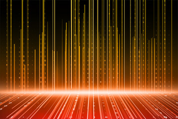 Abstract technology background. Digital computer code