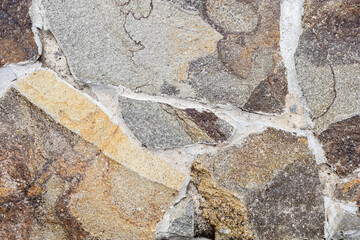 granite stone laid out for background or house building