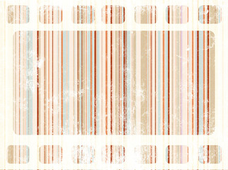 Grunge horizontal or vertical background with retro filmstrip frame and old paper texture with strip pattern