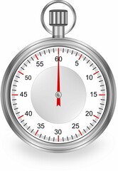 Chronom&egrave;tre analogique en m&eacute;tal - 60 mm