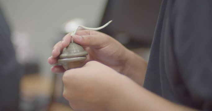 Thai musical instruments.Small cup-shaped cymbals provide a consistent rhythm and a clear, fun and melodious sound.