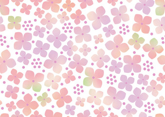 あじさいのイラスト背景素材