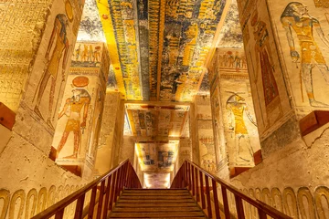 Foto op Plexiglas Tomb of Rameses V and VI in Luxor © Sergii Figurnyi