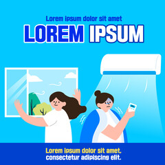 Illustration of Summer Disease and Health Rules
