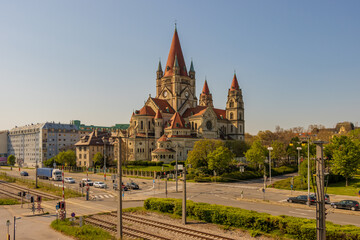 Pfarrkirche zum heiligen Franz von Assisi auch Kaiserjubiläumskirche, oder Mexikokirche genannt in...