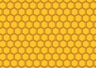 Bee comb pattern vector. Bee comb pattern wallpaper. free space for text. copy space.