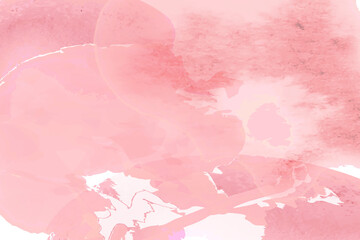 Abstract pink or apricot watercolor or pastel background.Blush fluid painting . Spring wedding invitation dusty rose or veil texture. Alcohol ink.