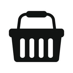 Shopping basket icon - vector illustration