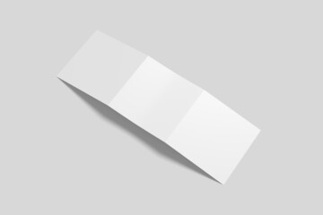 Blank Square trifold mockup