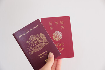 チリと日本のパスポート