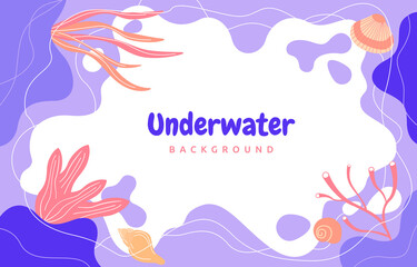 Underwater Life Sea Ocean Beach Abstract Wave Background