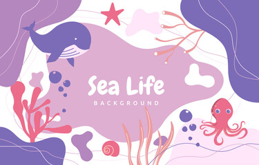 Ocean Underwater Animal Life Sea Beach Liquid Background