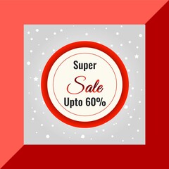 Super sale banner template Vector illustration