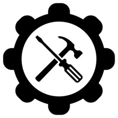 Werkzeuge und Zahnrad